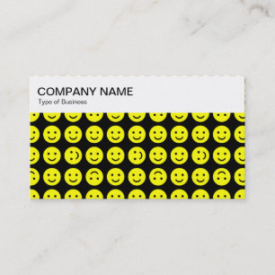 Top Panel - Tumbling - Yellow on Black Business Card