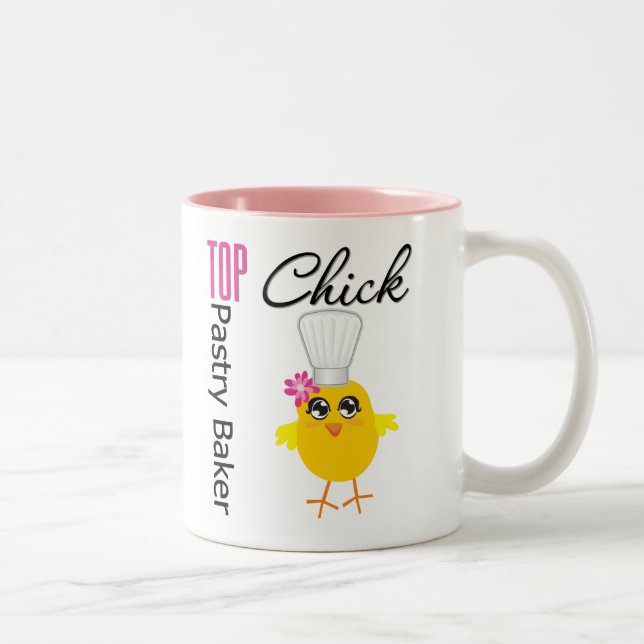 Top Pastry Chick Two-Tone Coffee Mug (Right)