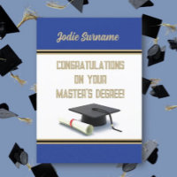 Top Pick! Master's Degree! Graduation Card