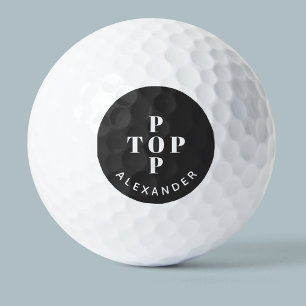 Top Pop Father Dad Personalised Golf Balls