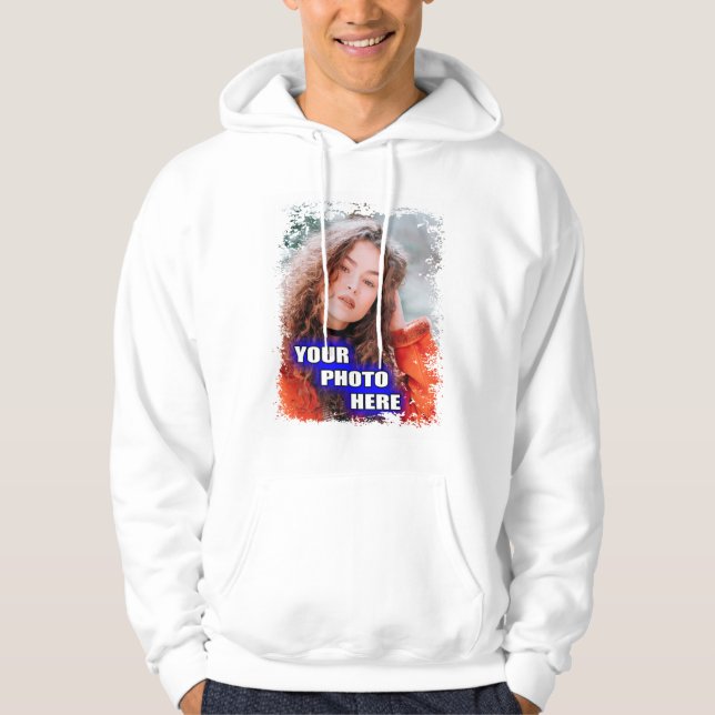 Top Quality Customised Men's Basic Hooded Sweat (Front)