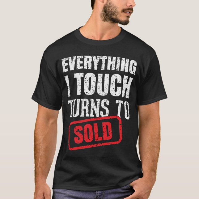 Top Realtor  Distress T-shirt (Front)