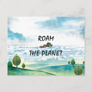 TOP Roam the Planet Postcard
