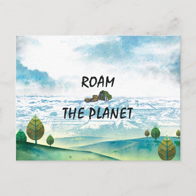 TOP Roam the Planet Postcard (Front)