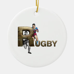 TOP Rugby Ceramic Tree Decoration