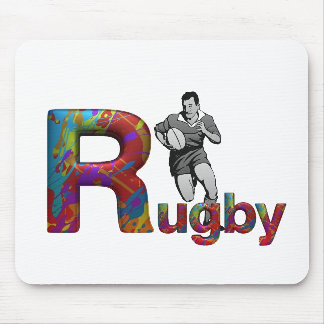 TOP Rugby Mouse Mat (Front)