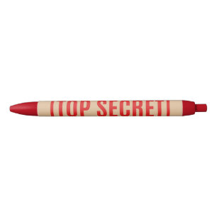 Top Secret Black Ink Pen