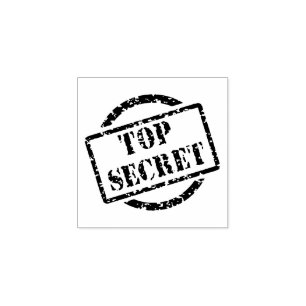Top Secret Classic Sign Rubber Stamp