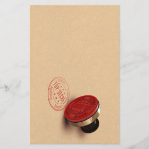 Top Secret Classified Ink Stamp Stationery
