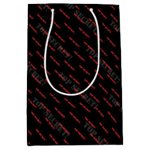 top secret - confidential medium gift bag