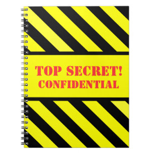 top secret - confidential notebook