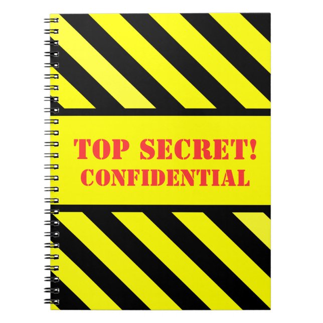 top secret - confidential notebook (Front)