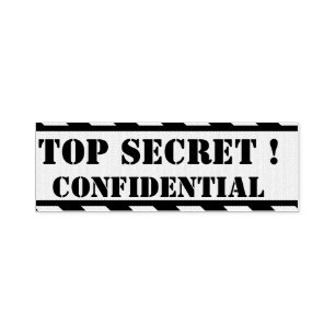 top secret - confidential self-inking stamp