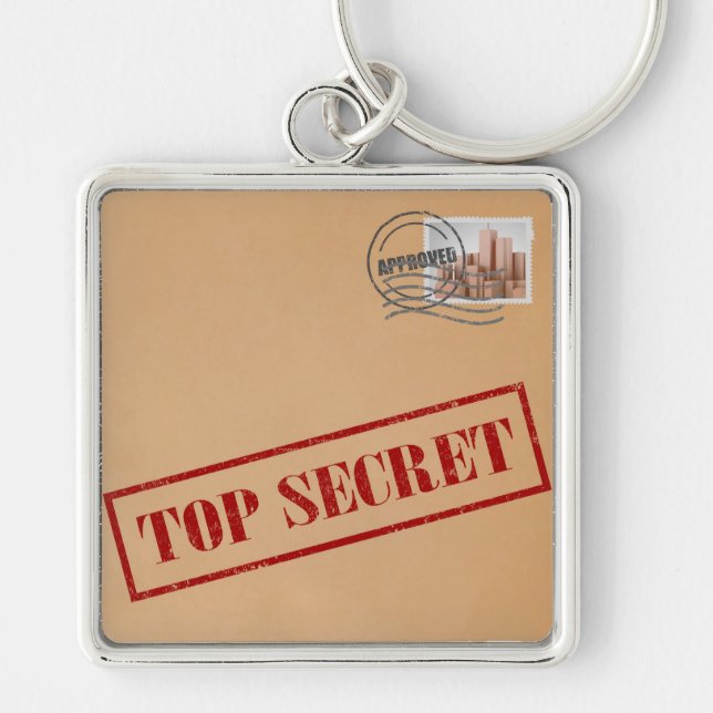 Top Secret Envelope keychain (Front)