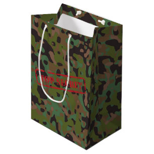 Top Secret GI Camouflage Party Gift Bag