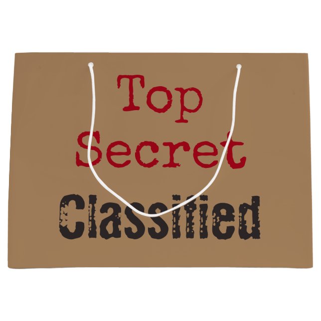 Top Secret Gift Bag (Front)