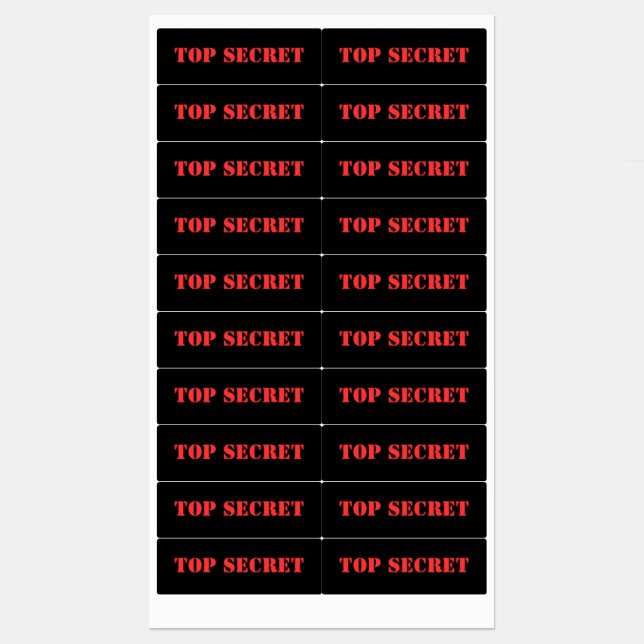 TOP SECRET label (Sheet)