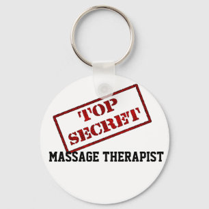 TOP SECRET MASSAGE THERAPIST KEY RING