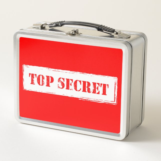 Top Secret Metal Lunch Box (Front)