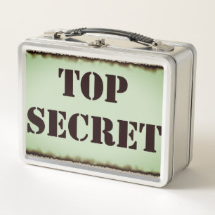 Top Secret  Metal Lunch Box