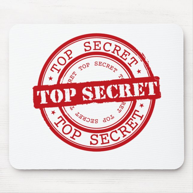 Top Secret Mouse Mat (Front)