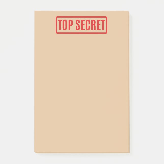 Top Secret Post-it Notes (Front)