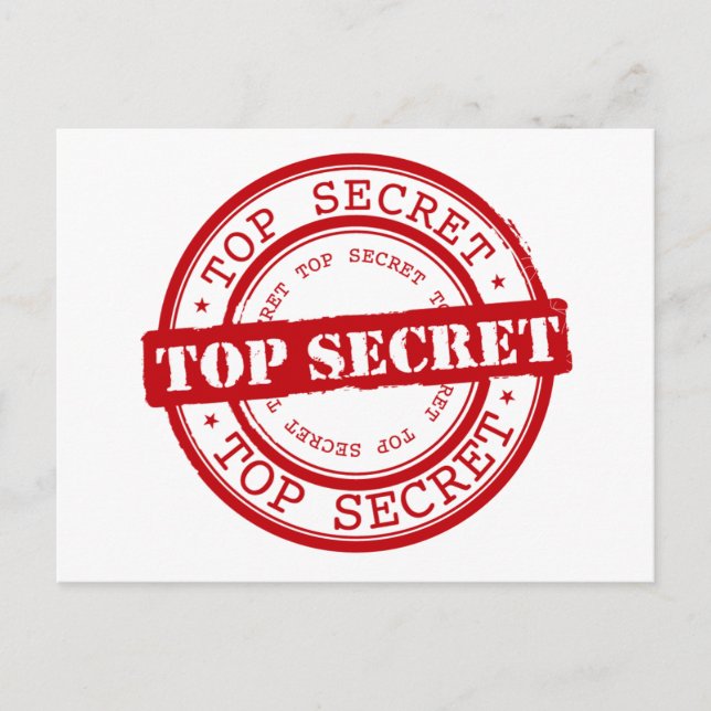 Top Secret Postcard (Front)