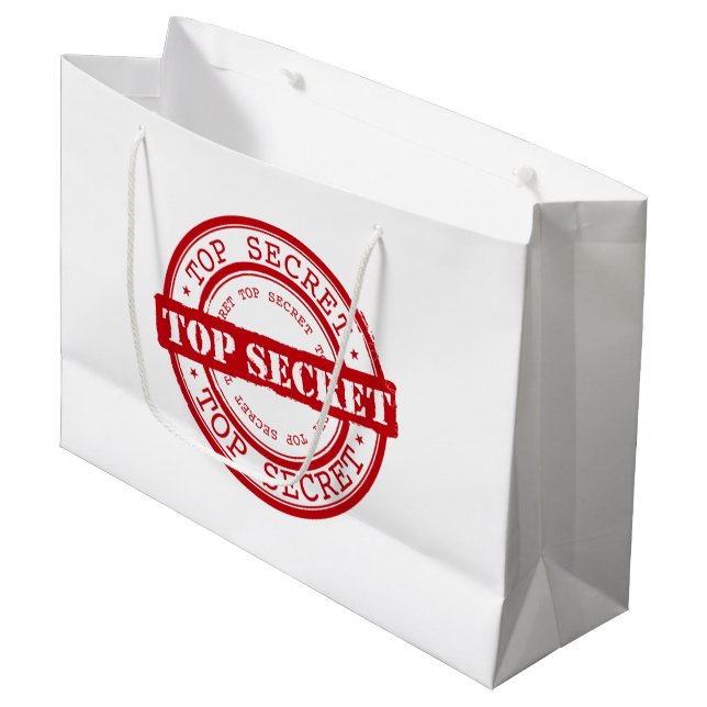Top Secret Seal Large Gift Bag (Front Angled)