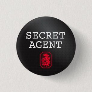 Top Secret / Secret Agent / Classified 3 Cm Round Badge