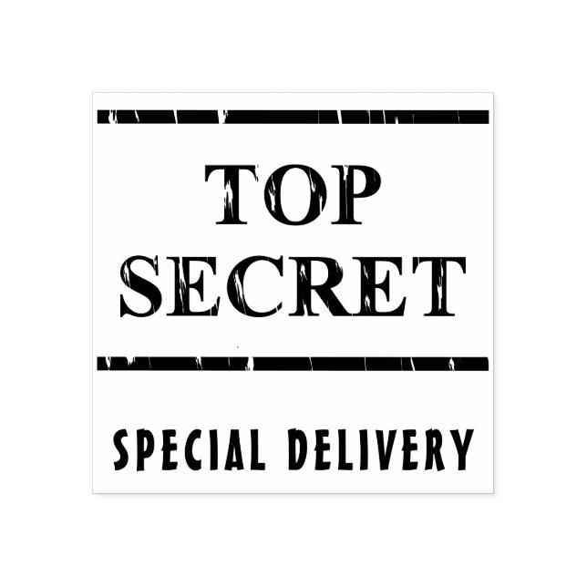 Top Secret /  special delivery Rubber Stamp (Imprint)