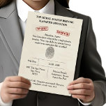 Top Secret Spy Mission Kids Party Invitation<br><div class="desc">This is a great fun party idea for budding Spys,  send out these top secret inviations,  invite your specially selected agents to join you on your birthday mission.</div>