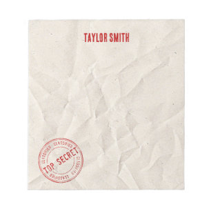 Top Secret Stamp Post-It Notes