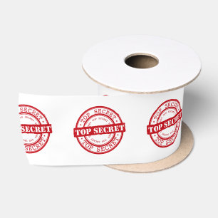 Top Secret Strictly Confidential Satin Ribbon