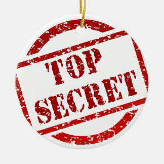 Top Secret supper Image Ceramic Tree Decoration