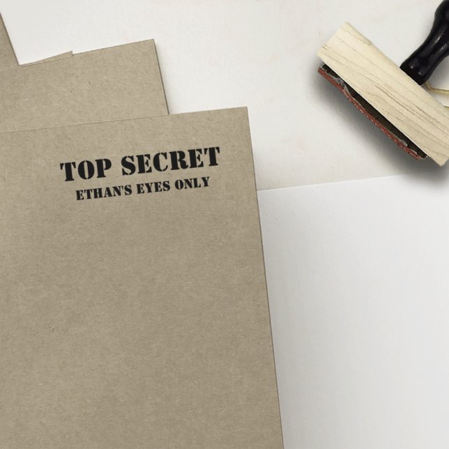 Top Secret // Your Eyes Only Personalised Custom Rubber Stamp (Creator Uploaded)