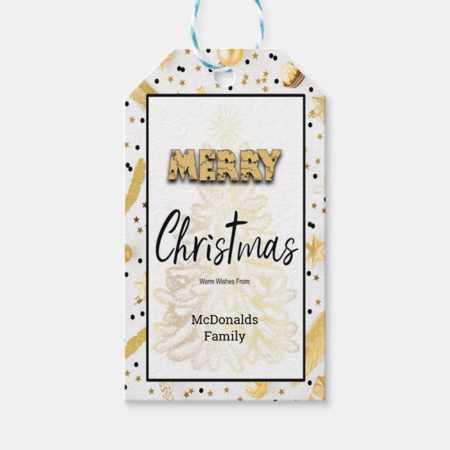 Top Selling Merry Christmas Tags (Front)