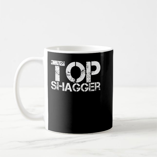 Top Shagger Fun Gift Idea Groom Best Man Ushers St Coffee Mug (Left)