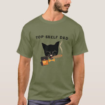Top-Shelf Dad with Sophisticated Cat