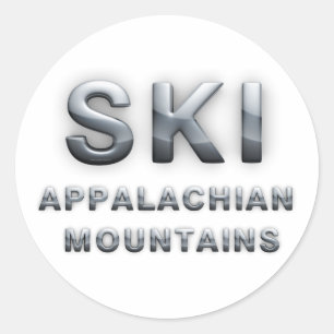 TOP Ski Appalachian Classic Round Sticker