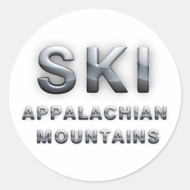 TOP Ski Appalachian Classic Round Sticker (Front)
