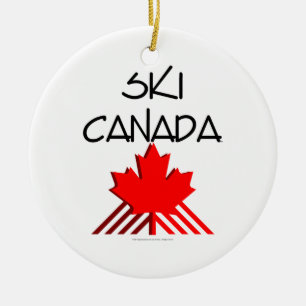 TOP Ski Canada Ceramic Tree Decoration