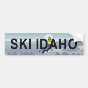 TOP Ski Idaho Bumper Sticker