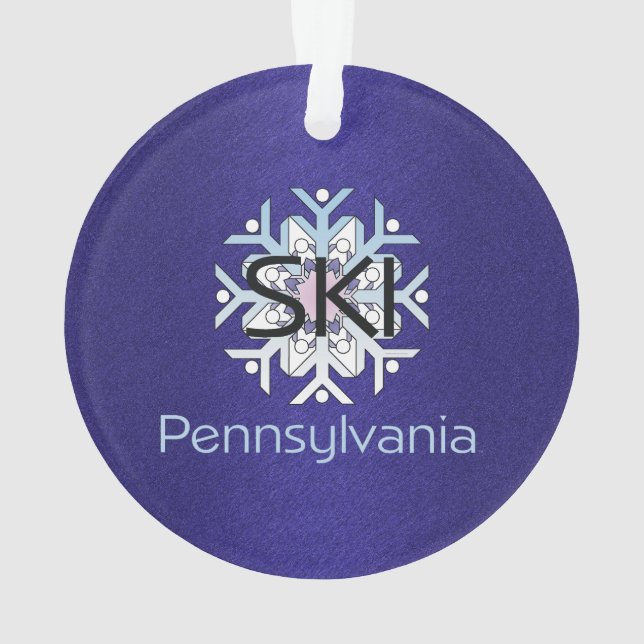 TOP Ski Pennsylvania Ornament (Back)