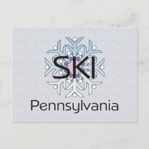TOP Ski Pennsylvania Postcard