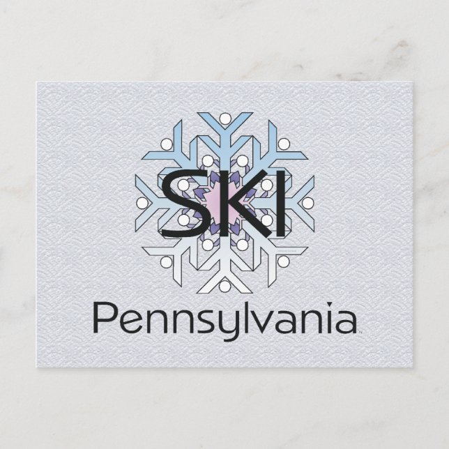 TOP Ski Pennsylvania Postcard (Front)