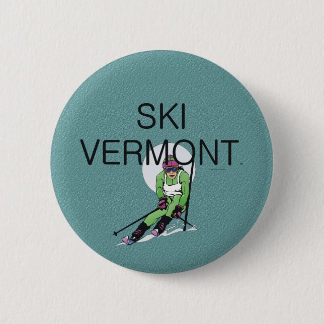 TOP Ski Vermont 6 Cm Round Badge (Front)