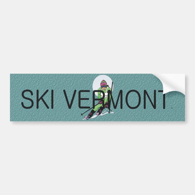 TOP Ski Vermont Bumper Sticker (Front)