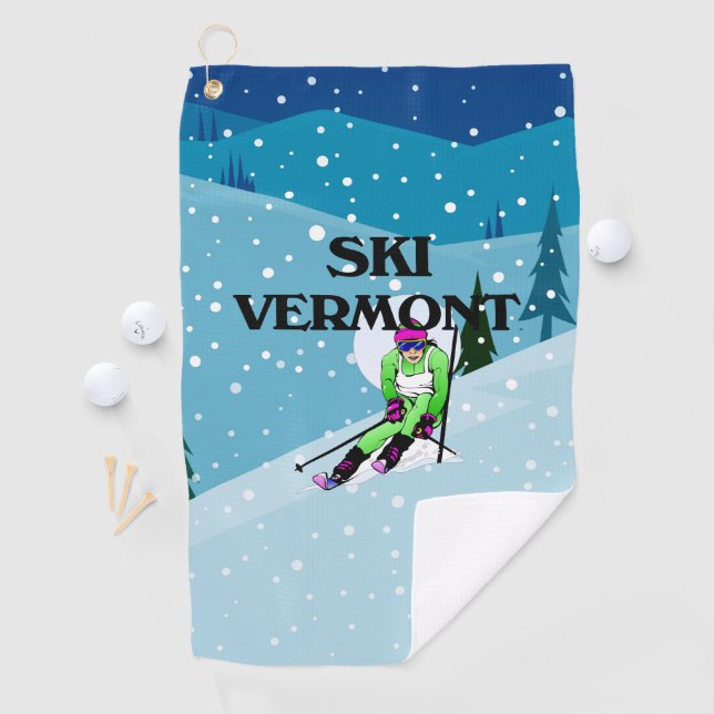 TOP Ski Vermont Golf Towel (InSitu)