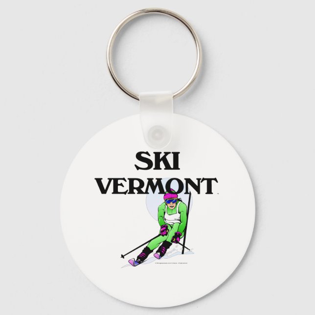 TOP Ski Vermont Key Ring (Front)