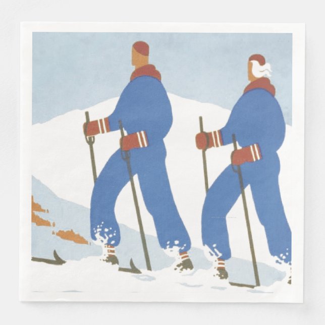 TOP Skiing Napkin (Front)